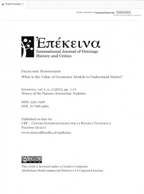 Epekeina-international Journal Of Ontology History And Critics杂志