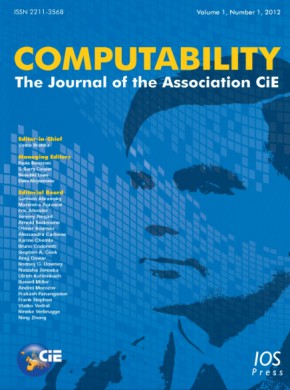 Computability-the Journal Of The Association Cie杂志