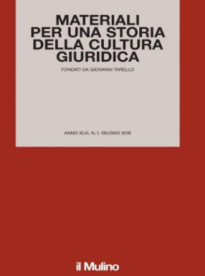 Materiali Per Una Storia Della Cultura Giuridica杂志