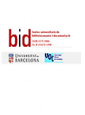 Bid-textos Universitaris De Biblioteconomia I Documentacio杂志