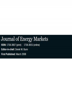 Journal Of Energy Markets杂志