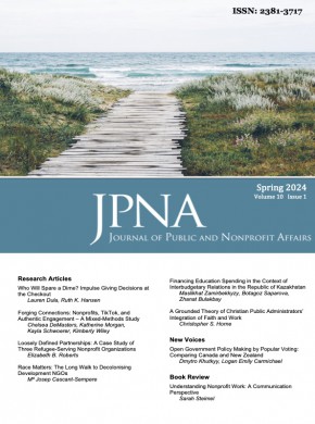 Journal Of Public And Nonprofit Affairs杂志