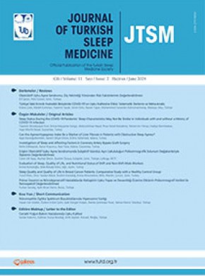 Journal Of Turkish Sleep Medicine-turk Uyku Tibbi Dergisi杂志