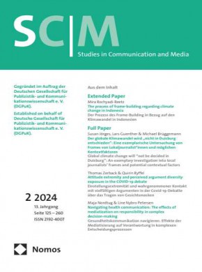 Scm Studies In Communication And Media杂志