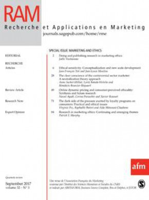 Recherche Et Applications En Marketing-english Edition杂志