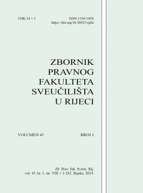 Zbornik Pravnog Fakulteta Sveucilista U Rijeci杂志