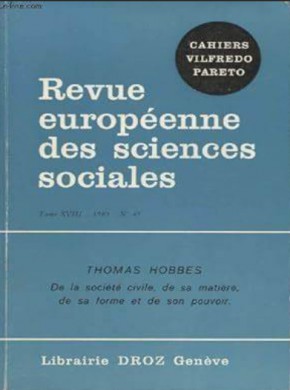 Revue Europeenne Des Sciences Sociales