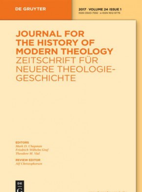 Journal For The History Of Modern Theology-zeitschrift Fur Neuere Theologiegesch杂志