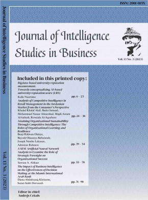 Journal Of Intelligence Studies In Business杂志