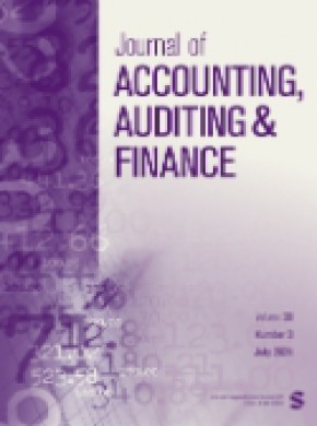 Journal Of Accounting Auditing And Finance