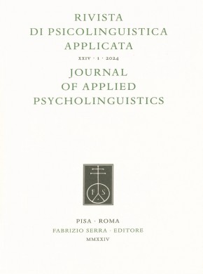 Rivista Di Psicolinguistica Applicata-journal Of Applied Psycholinguistics杂志