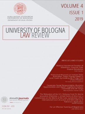 University Of Bologna Law Review杂志