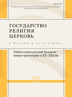 Gosudarstvo Religiya Tserkov V Rossii I Za Rubezhom杂志