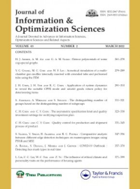 Journal Of Information & Optimization Sciences杂志