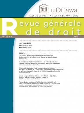 Revue General De Droit杂志