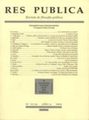 Res Publica-revista De Filosofia Politica杂志