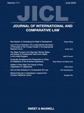 Journal Of International And Comparative Law