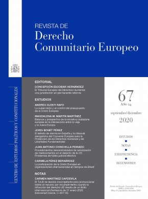 Revista De Derecho Comunitario Europeo杂志