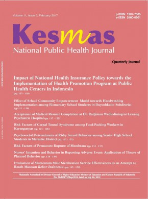 Kesmas-national Public Health Journal杂志