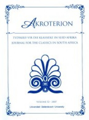 Akroterion-journal For The Classics In South Africa杂志