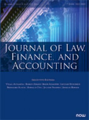 Journal Of Law Finance And Accounting杂志