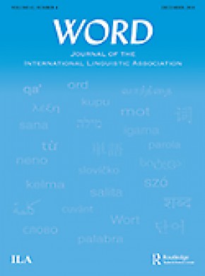 Word-journal Of The International Linguistic Association杂志