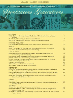 Spontaneous Generations-journal For The History And Philosophy Of Science